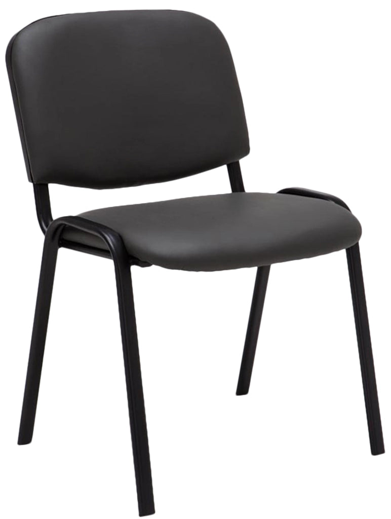 Sedia impilabile Ken similpelle grigio