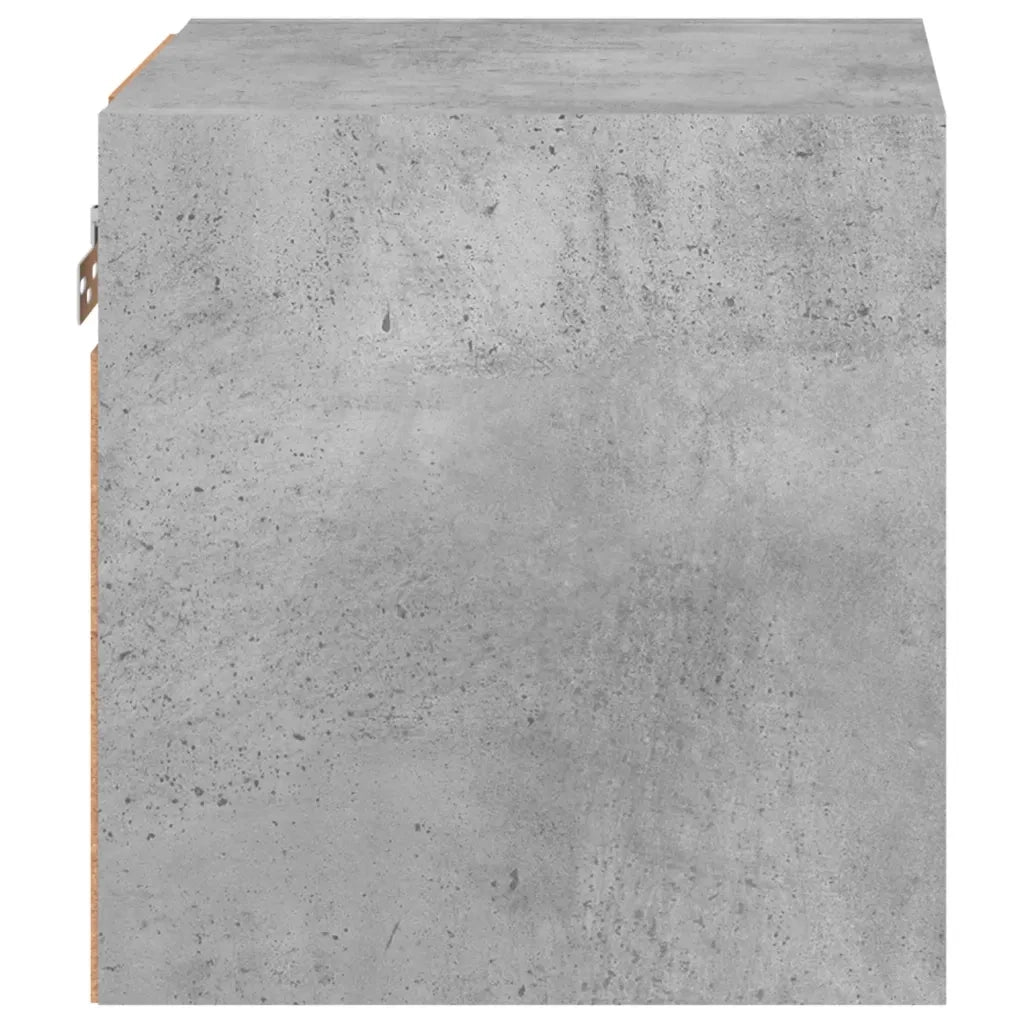 Mobili TV a Parete con Luci LED 2pz Grigio Cemento 30x28,5x30cm 836980