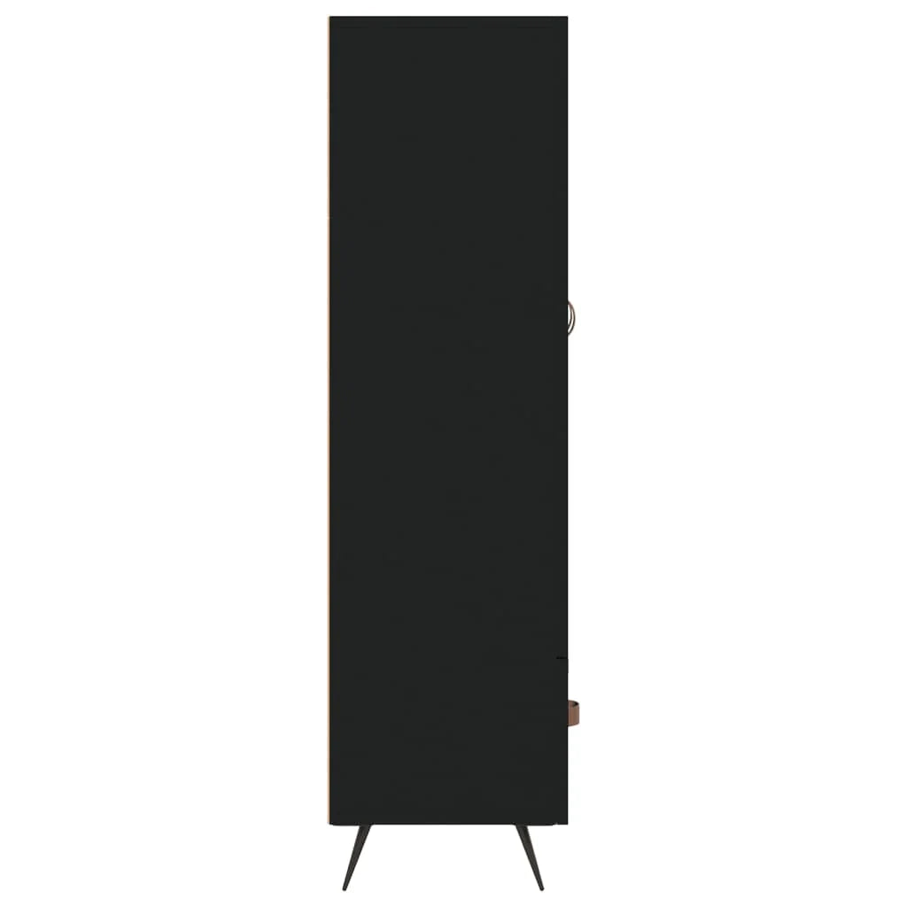 Buffet credenza cassettiera mobiletto mobile contenitore organizer cucina soggiorno salotto alto 69,5 x 31 x 115 cm legno ingegnerizzato nero 02_0034974
