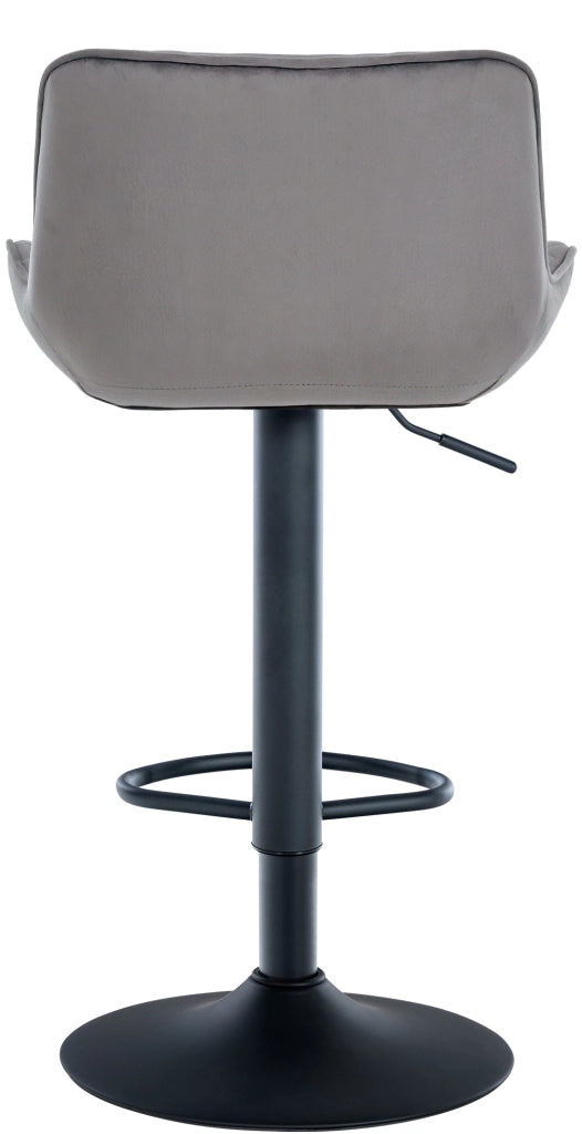 Sgabello da bar Minosa grigio scuro,Velluto