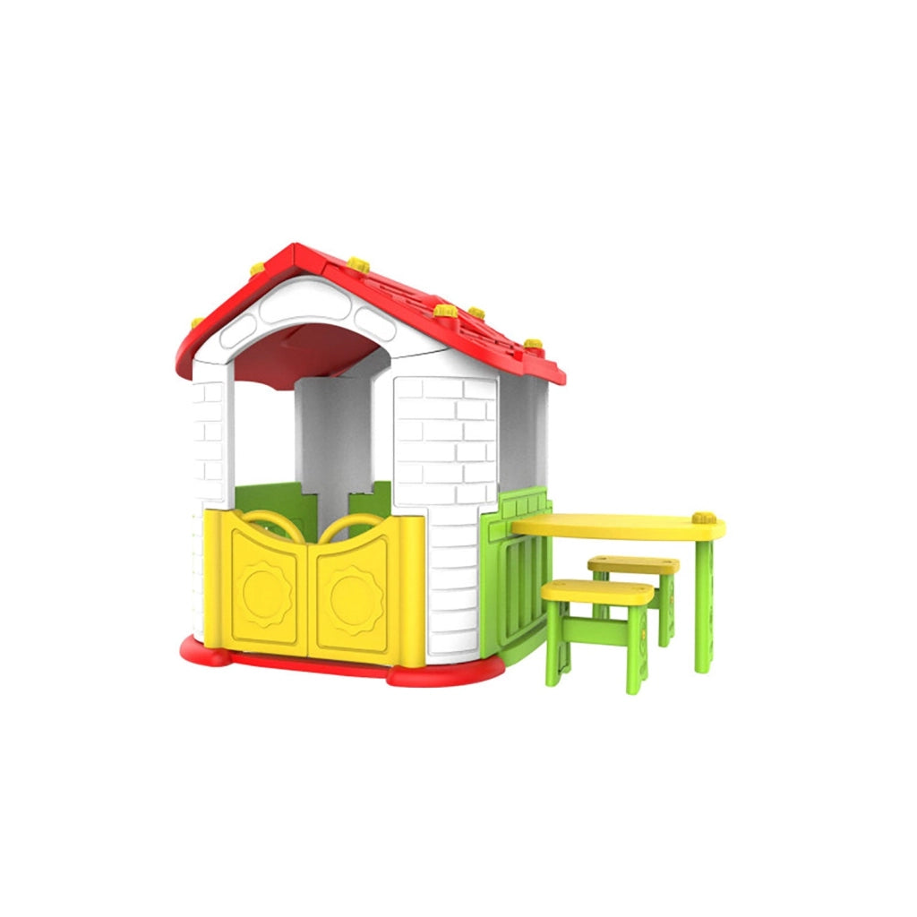 Casetta per Bambini Gioco da Esterno Area Picnic 187x108x119 cm