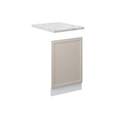 Pannello frontale Fame-Line GrigioBeige/Bianco 45 cm, PL Marmo Vicco