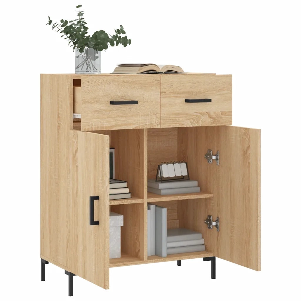 Credenza Rovere Sonoma 69,5x34x90 cm in Legno Multistrato 827983