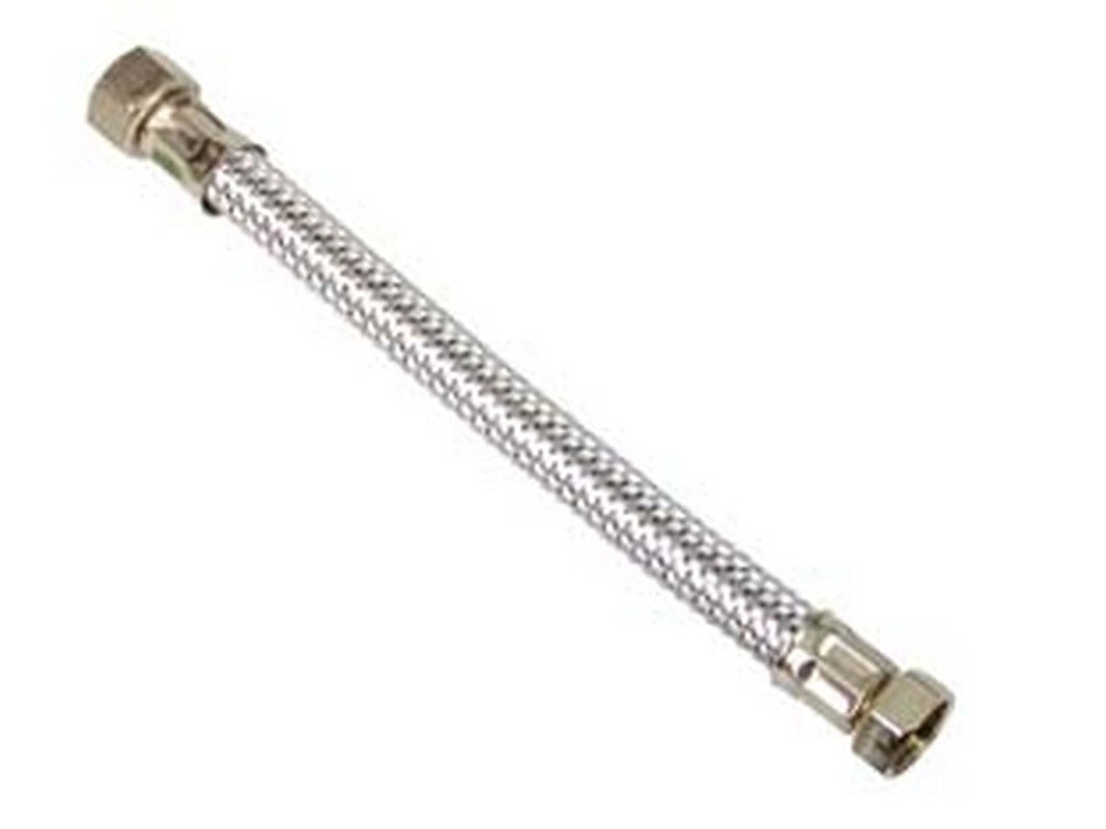 10pz flessibile inox f3/8 - f3/8 - f 3/8" f 3/8" cm.25 cod:ferx.fer182669