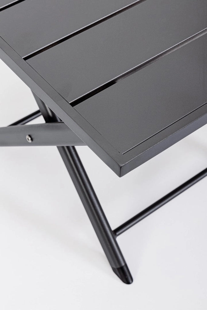Tavolino da Salotto 44x43x36 cm in Alluminio Taylor Grigio Scuro