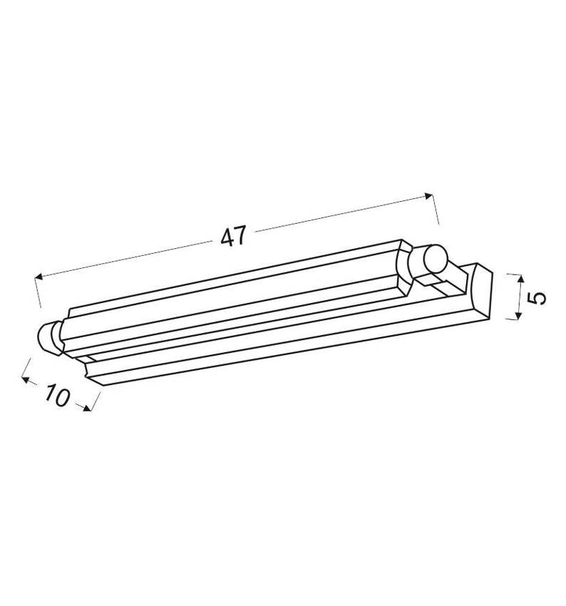 Applique Candellux Quasar 20-32560 LED 11W cromo 47cm