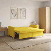 Divano Letto Estraibile Giallo Chiaro 154 x 94,5 x 80,5 cm 42033348