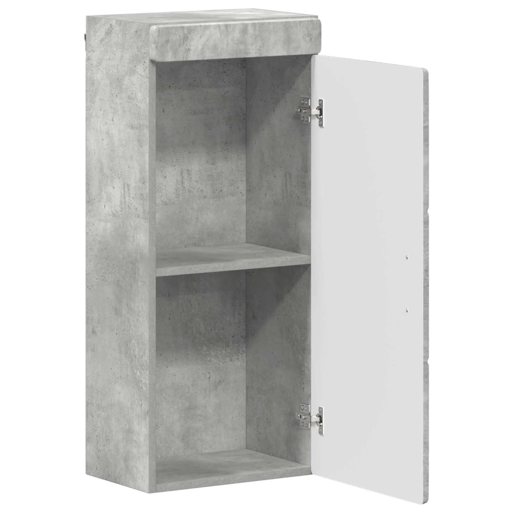 Armadio da bagno a muro TULUM Grigio cemento 37 x 24,5 x 86 cm 880334
