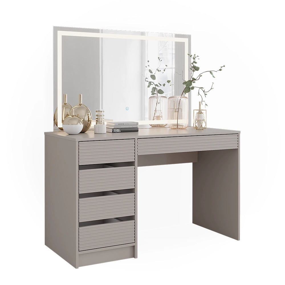 Vicco Tavolo da toilette Cachemire 120 cm con specchio a LED