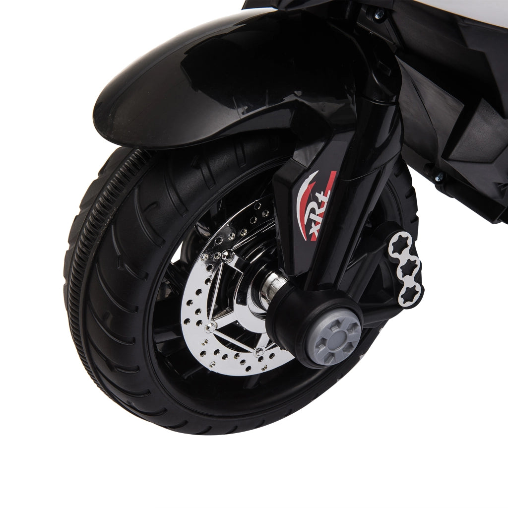 Motocicletta Bambini Elettrica con Luci e Suoni ¨C zephmum ¨C Nero/Bianco 3km/h
