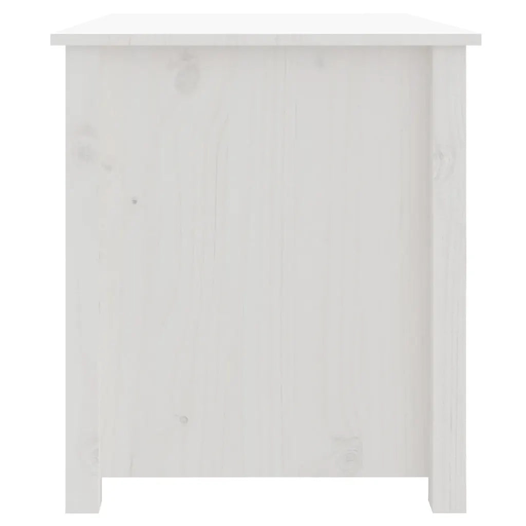 Tavolino da salotto | Tavolino da caff¨¨ | Tavolino da Soggiorno Bianco 71x49x55cm in Legno Massello di Pino