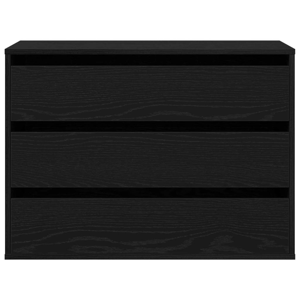 Mobile con Cassetti Nero 80 x 41 x 58 cm Legno multistrato CFW6716428