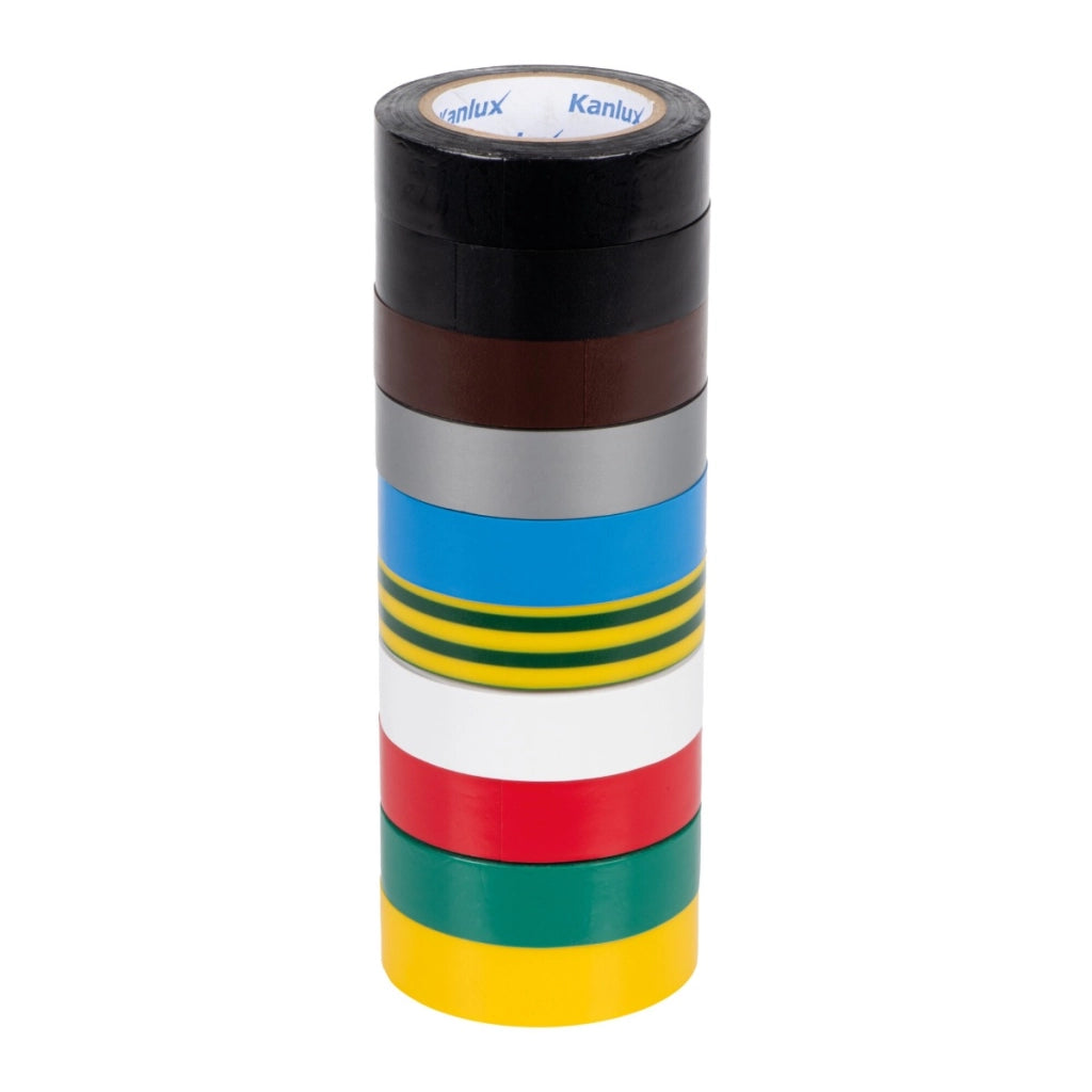 Nastro isolante adesivo 10 pz mix colori Kanlux 1293 IT