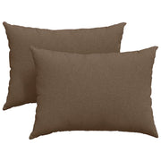 Cuscini da Divano 2 pz | Cuscini per sedie Marrone 70 x 50 cm Tessuto