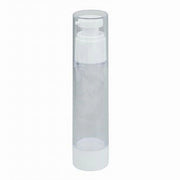 Trade Shop - Set 2pz Bottiglia Da Viaggi Vuota Flacone Con Pompa Airless Per Creme 30ml 79406 -