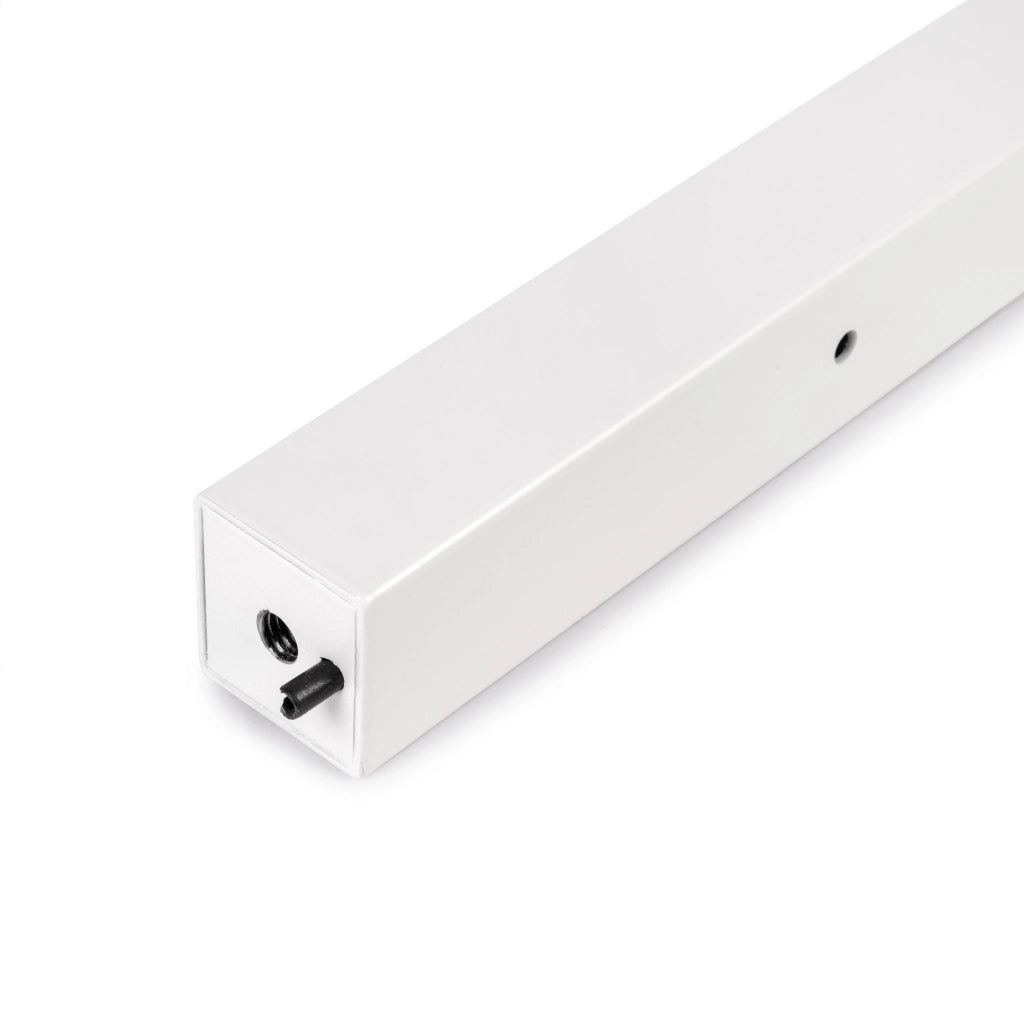 Emuca Gambe quadrate e struttura per tavolo, 50x50mm, 750x750, Verniciato bianco, Acciaio, 1 u.
