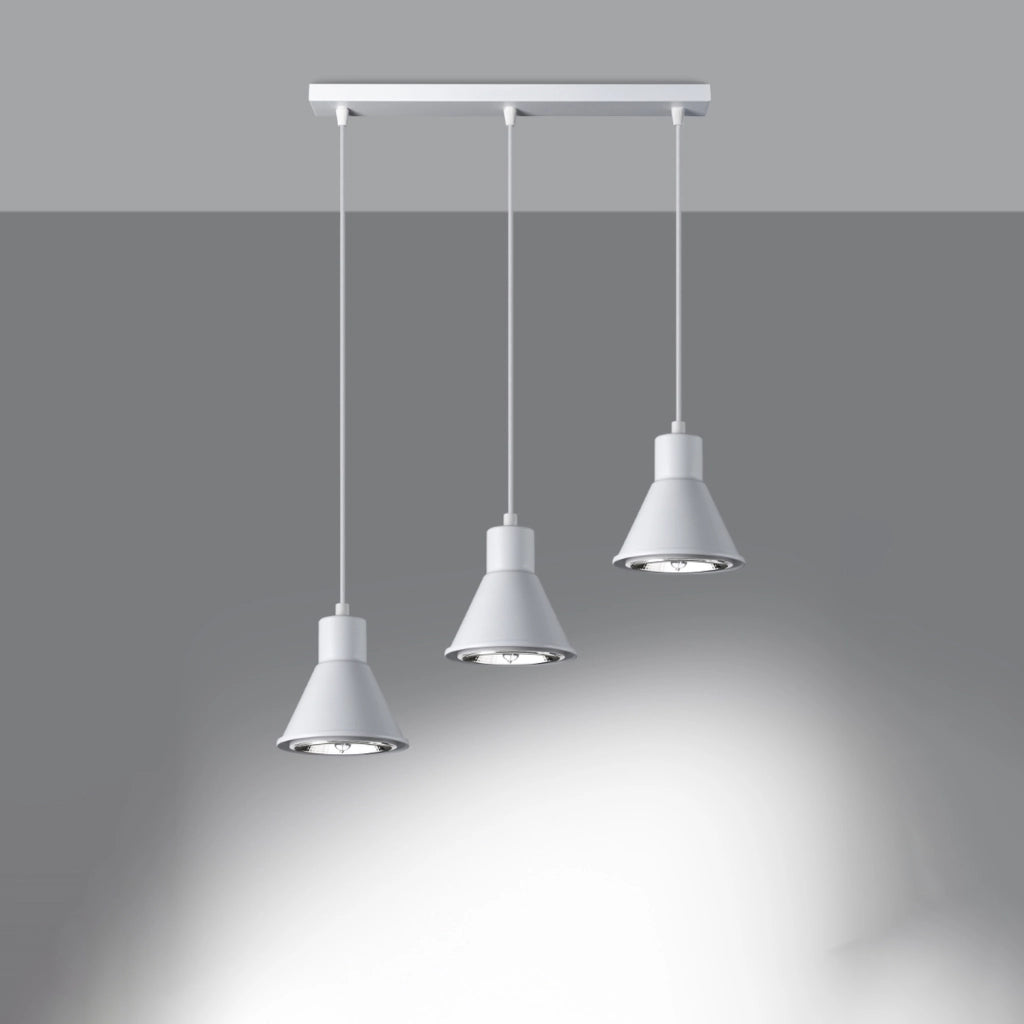 Lampada a sospensione TALEJA 3 bianco [ES111]