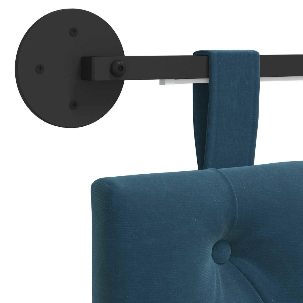 Testiera | Testata sospesa Con luce LED Blu Velluto