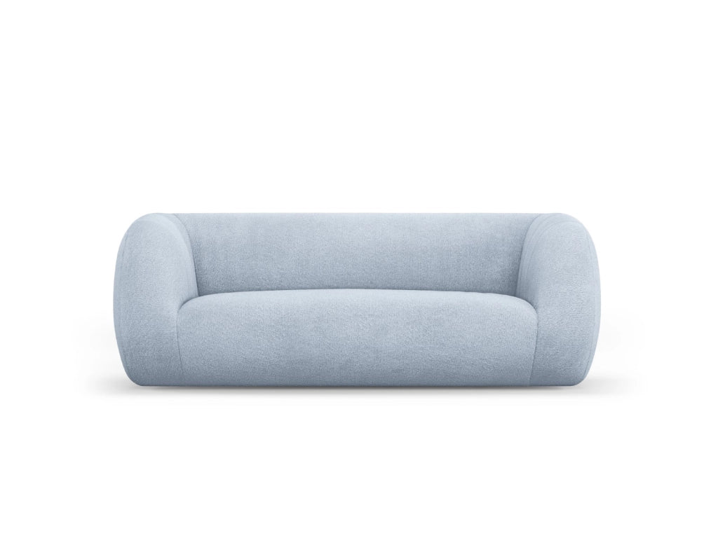 Cosmopolitan Design - Divano "Essen" 2 posti in bouclé azzurro 