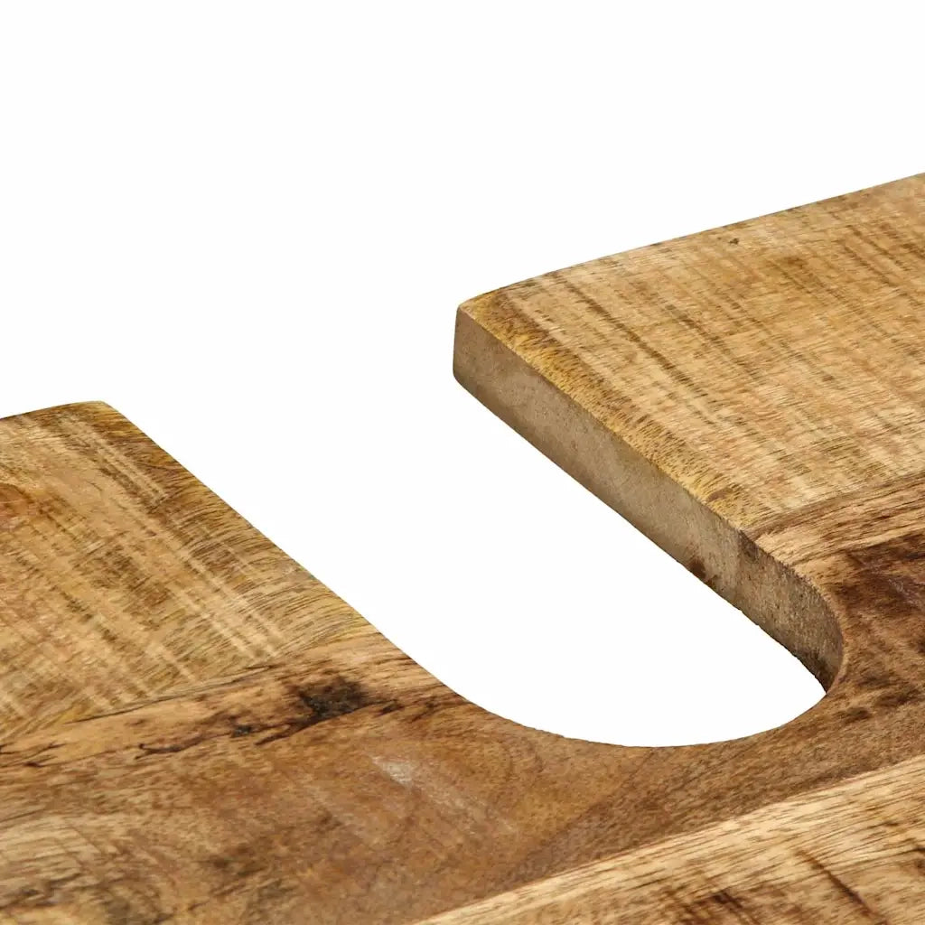 vidaXL Set di mobili per il bagno 2 pcs Legno di mango solido e grezzo