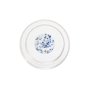 Teca Terrazzo Set 6 Tumbler in Vetro Borosilicato Blu e Bianco, Design a Doppiofondo con Decorazioni Artigianali Astratte, Impilabili e Resistenti