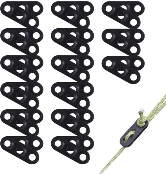 Accessori per tende - Corda a tre gomiti - 30 pezzi - Installazione flessibile - Leggero - Duraturo - Accessori per tende - Installazione affidabile