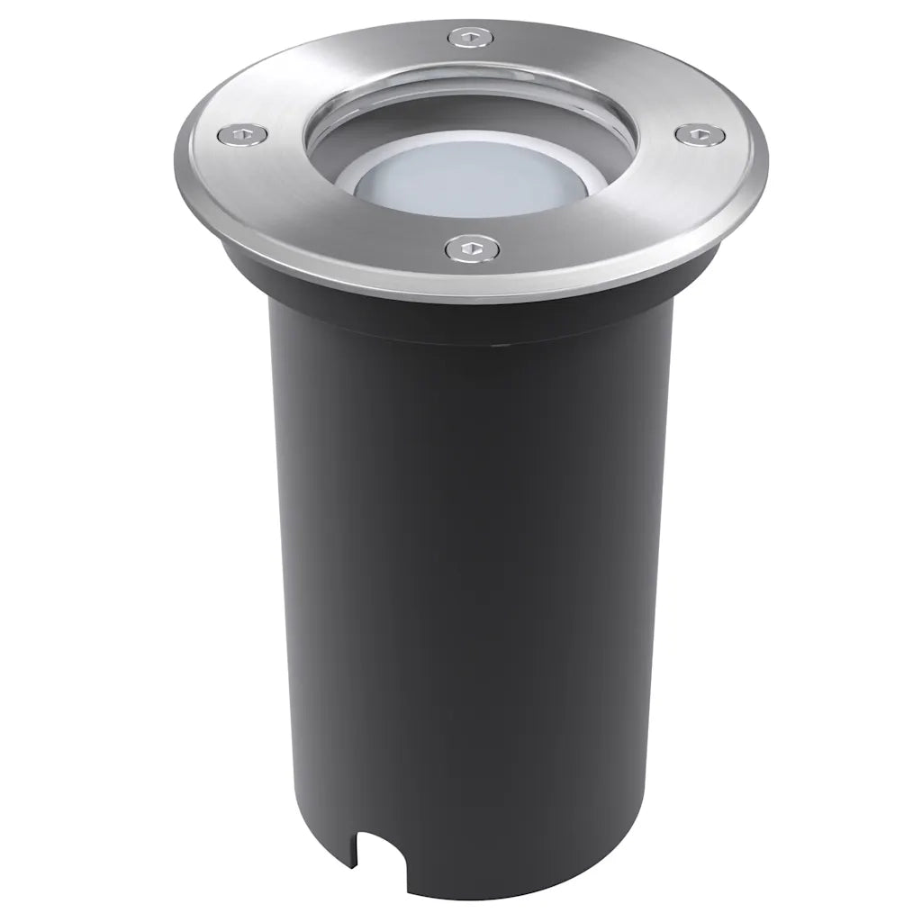 Set di 3 faretti LED da incasso per esterni 10,8 x 15 cm resistenti alle intemperie moderni in alluminio argentato 02_0045867
