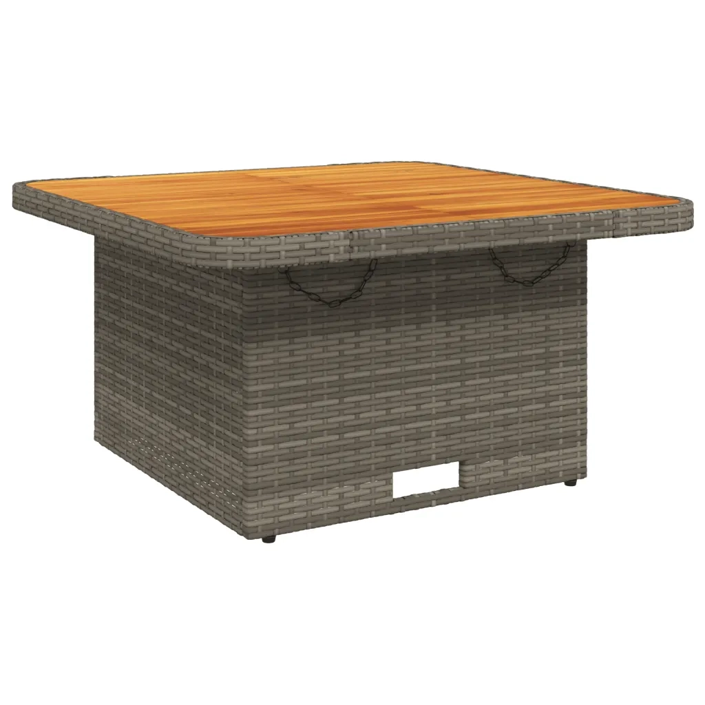 Set da Pranzo da Giardino 5 pz con Cuscini in Polyrattan Grigio 3277400
