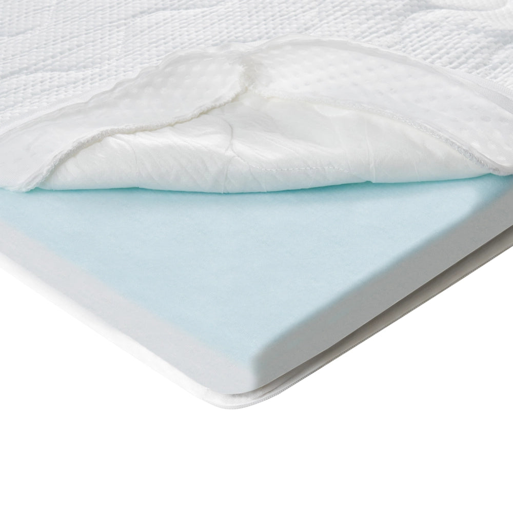 Coprimaterasso in schiuma di gel bianco 180 x 200 cm comfort morbidezza