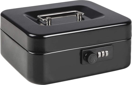 Cassa di Deposito con Compartimenti e Chiusura a Combinate - Scatola di Sicurezza con Compartimenti
