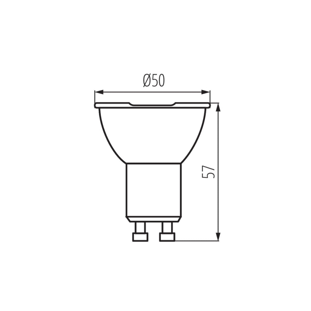 Kanlux Lampadina LED riflettore IQ-LED GU10 6,5W 2700K