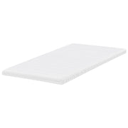 Coprimaterasso in schiuma bianca 120 x 200 cm comfort morbidezza