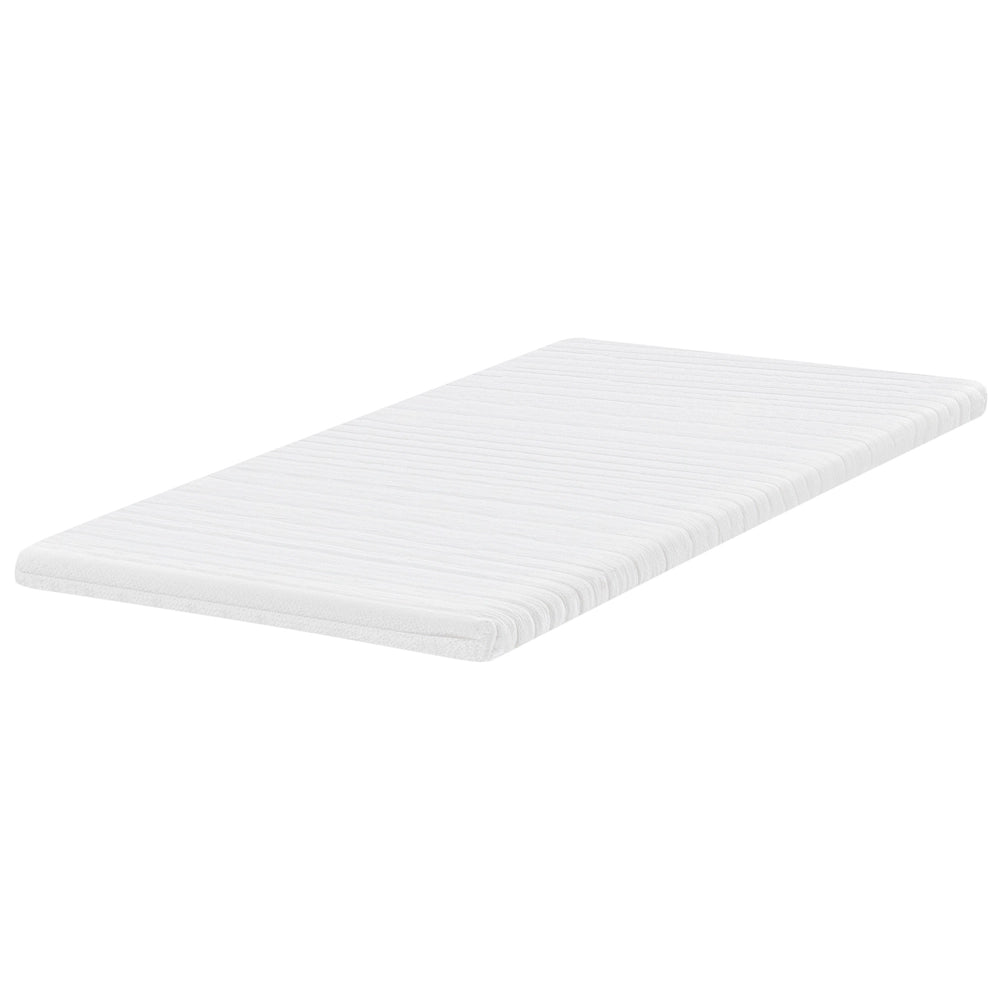 Coprimaterasso in schiuma bianca 120 x 200 cm comfort morbidezza
