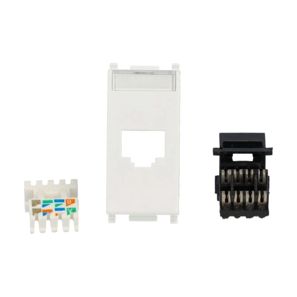 Vimar presa rj45 cat 5e utp netsafe bianca per reti dati