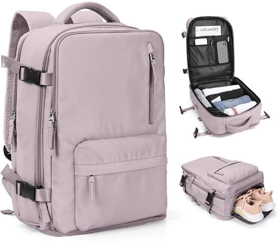 Borsa a Spalla Ryanair per Bagaglio a Mano Donna per Sedile Inferiore Borsa da Viaggio Bagaglio a Mano per Aereo Easyjet Borsa a Spalla Impermeabile Uomo con Cassetto per Scarpe per Laptop da 14 Pollici