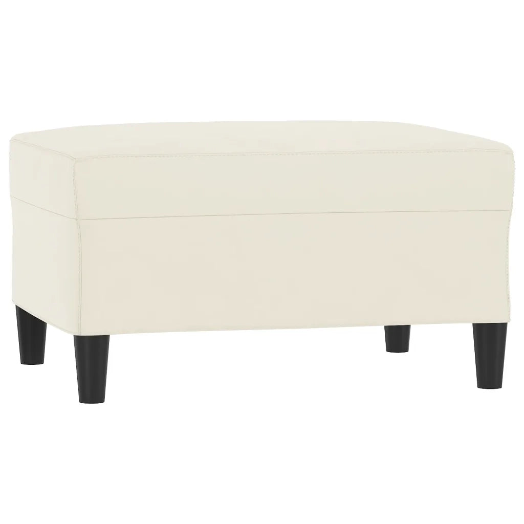 Set di Divani 4 pz Crema in Velluto