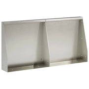 Muro di contenimento 2 pz 40 x 12 x 40 cm Acciaio Inox Argento 8015252