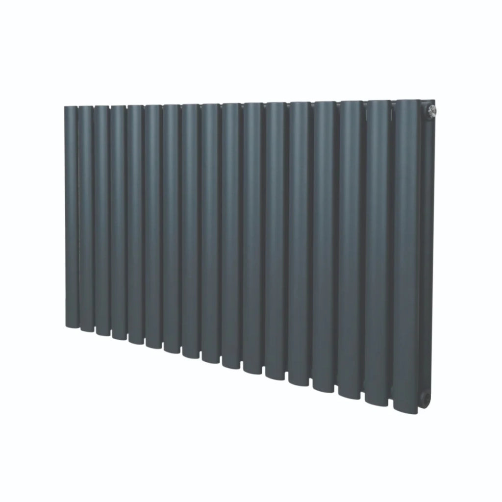 Radiatore a colonna ovale - 600 mm x 1020mm - Grigio Antracite