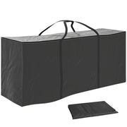 Sacco per Cuscini da Giardino ¨C Zephmum ¨C Nero 125x40x55cm Impermeabile 720L Oxford