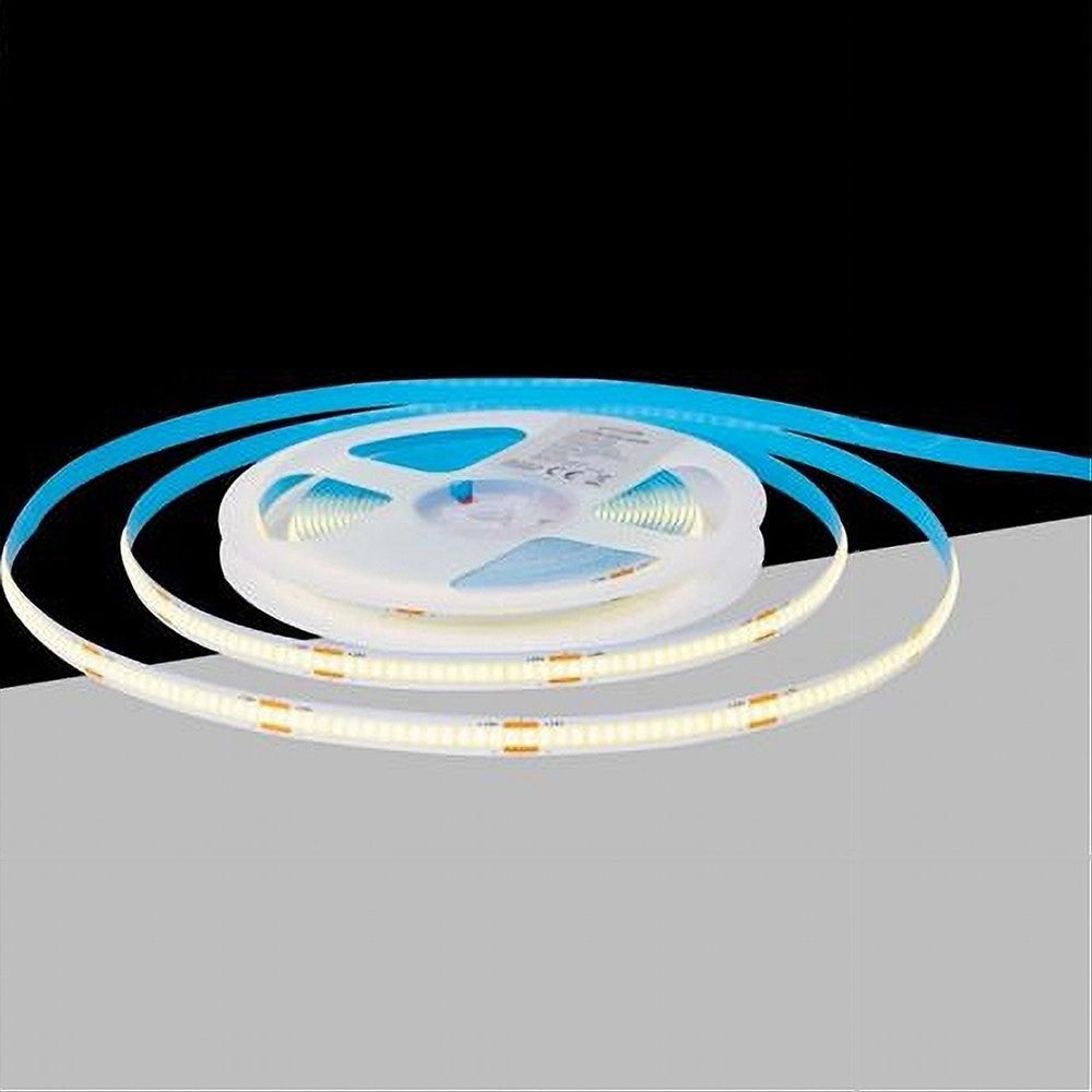 Trade Shop - Striscia Led Cob Bobina 5mt Flessibile Dc 24v Varie Temperature Colore Cob-24v-320 - -bianco Naturale      -