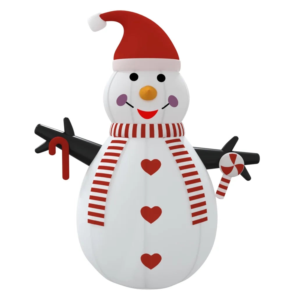Pupazzo di Neve Gonfiabile con LED 250 cm 345372