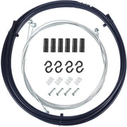 Cavo di frenata universale - Set di cavi di frenata - Cavo di frenata per bicicletta - PVC/Rame inossidabile - 1,1m Anteriore/1,7m Posteriore - Inclusi doppi cavi e gommini S - Guida di frenata per bicicletta