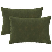 Federa 2 pcs HEERLEN Verde 50 x 70 cm Fleece in microfibra 911375