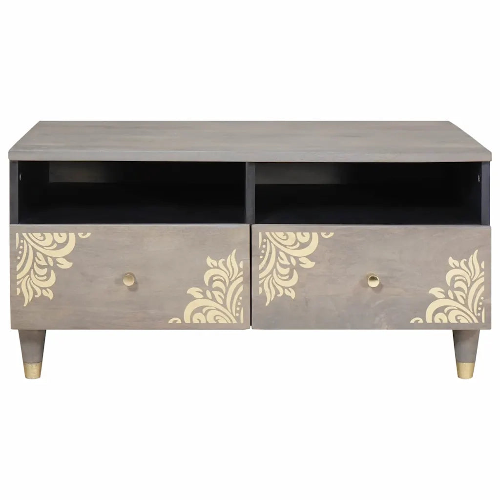 vidaXL Tavolino da salotto with Drawer Grigio 80 x 54 x 40 cm