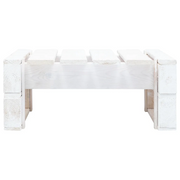 Ottomana da Giardino in Pallet in Legno Bianco 45758