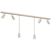 Plafoniera a barra 150cm crema 6xGU10 orientabile Luminex