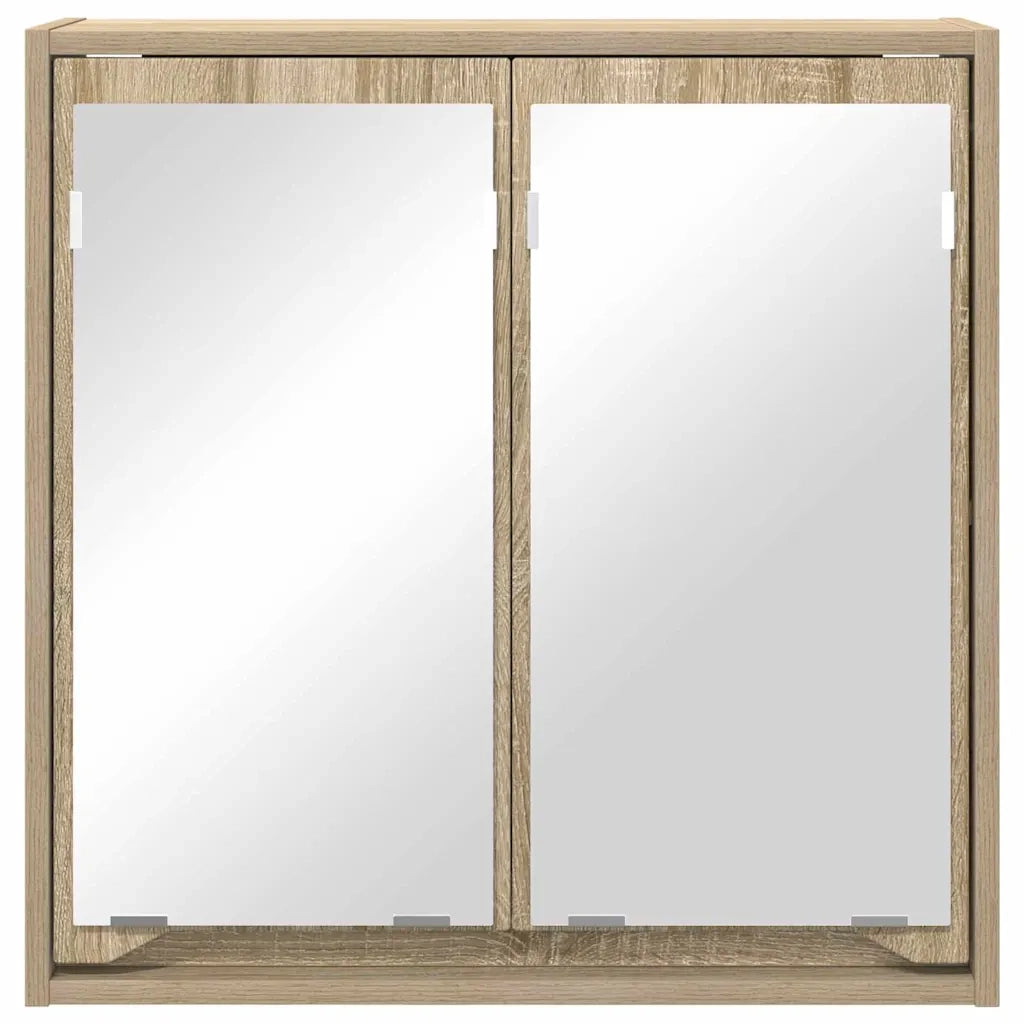 Mobiletto per specchio da bagno Rovere Sonoma 60 x 20 x 60 cm 888779
