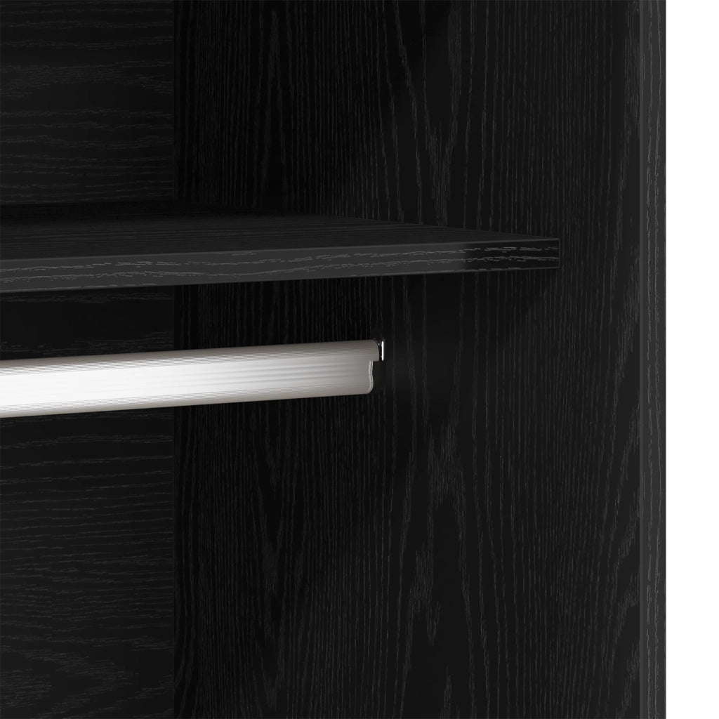 Armadio rovere nero Set di 2 Rovere nero Legno ingegnerizzato