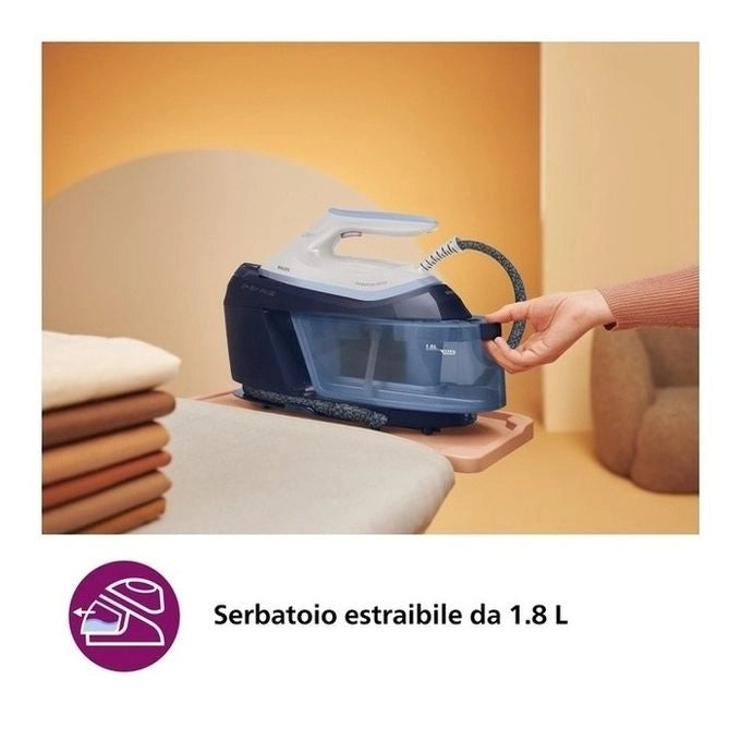 Philips PSG6026-20 PerfectCare Serie 6000 Ferro da Stiro con Caldaia 2400 W 6,5 bar 130 g-min 1,8 L colore Bianco