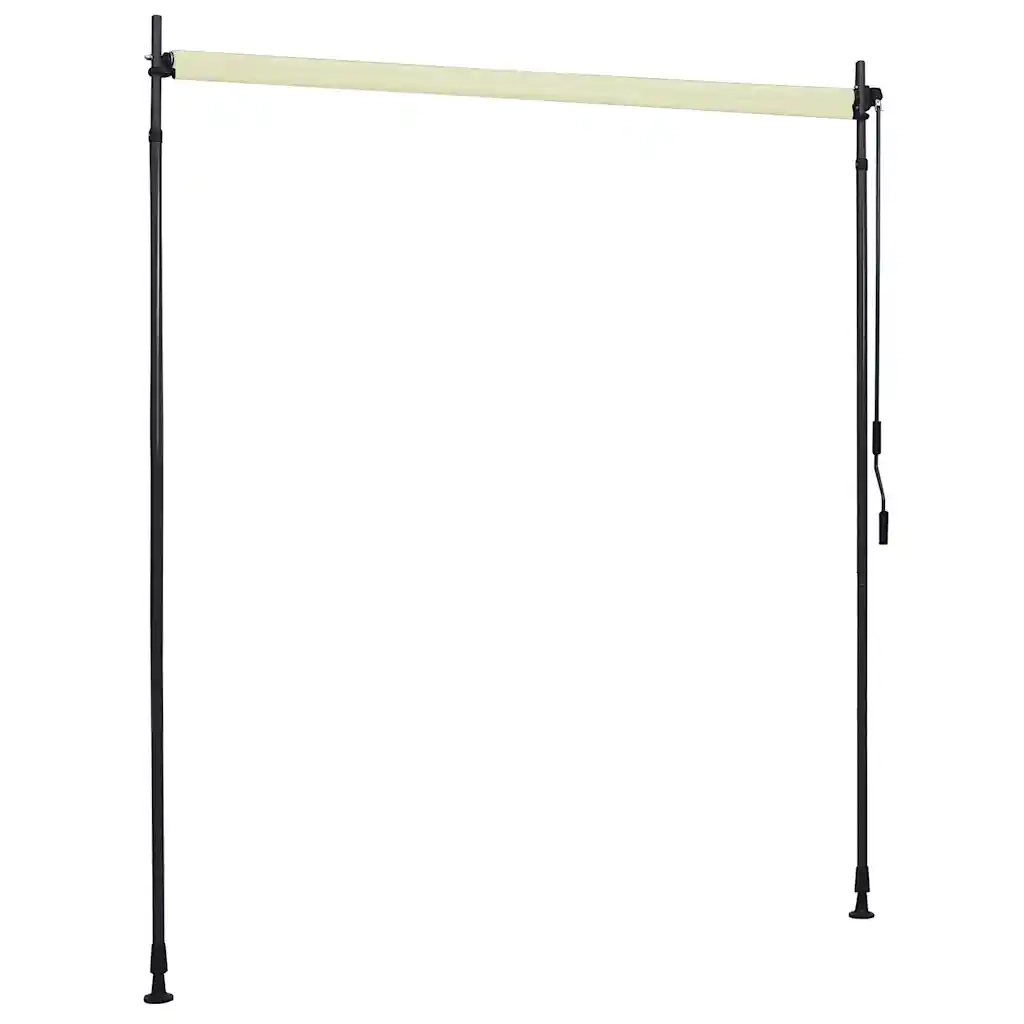 Tenda a Rullo per Esterni-Tenda da sole avvolgibile 200x270 cm Crema